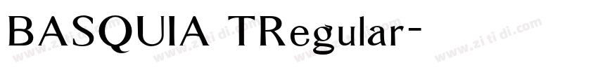 BASQUIA TRegular字体转换